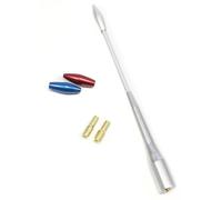 Antenna tris universale per tutte le auto in alluminio cromato