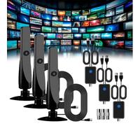 Antenna TV 2024 NUOVA antenna Rewave, antenna via cavo Rewave, antenna TV interna Rewave, antenna TV Wave 2024, amplificatore di segnale, supporta Smart TV Full HD 4k (3PCS)