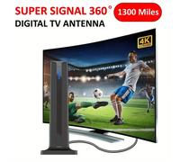 Antenna TV 2026 Antenna radio supporto canali locali Antenna digitale dedicata per Smart TV, base magnetica forte 360°, antenna HDTV senza fili, supporta 4K 1080P, antenna TV da esterno, amplificatore