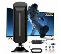 Antenna TV 2026 per interni per Smart TV per ricezione a lungo raggio e tutte le Smart TV Antenna digitale HD con amplificatore di segnale per canali locali Supporta 4K 1080p