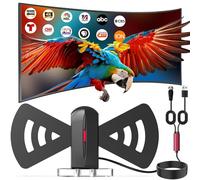 Antenna TV 2026 per Smart TV, antenna digitale a lungo raggio con ricezione a 360° con base magnetica per canali locali interni/esterni, supporta 4K 1080p, cavo da 2,5 m, facile installazione per