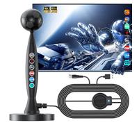 Antenna TV 2026 per Smart TV, antenna TV digitale HD per interni con amplificatore di segnale, raggio di oltre 1800 miglia 4K1080P con base magnetica per canali locali, ricezione a lungo raggio