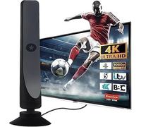 Antenna TV aggiornata 2025 - Antenna TV da interni per Smart TV con amplificatore di segnale, antenna TV digitale per interni con segnale forte uk per miglia a lungo raggio supporto 4K 1080P HDT