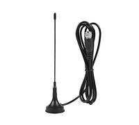 Antenna TV con cavo da 149 cm / 58,7 pollici, antenna HDTV portatile a doppia banda UHF / VHF da 10 dB ad alto guadagno da interno / esterno con base magnetica per -T digitale, per