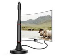Antenna TV digitale 2026, ricezione a lungo raggio di 3600 miglia con amplificatore di segnale per canali locali, compatibile con 4K 1080p HD, cavo coassiale da 11,6 m