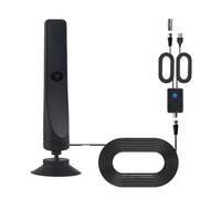 Antenna TV Digitale Con Amplificatore Di Segnale, Ventosa, Portata 50 Miglia, 25DBI Plug Play 1080P, Interna For Esterni Facile Ampia Compatibilità(Antenna Set)