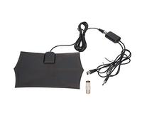 Antenna TV Digitale, Portata di 300 miglia VHF UHF Nero 16 Piedi Antenna TV amplificata Via Cavo coassiale per Interni Video e dintorni