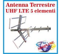 Antenna TV Digitale Terrestre Esterno Mini Antenna DT 5 Elementi UHF LTE GALAXY