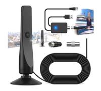 Antenna TV digitale terrestre per interni | Compatibile con 4K/1080P, cavo coassiale 3 m, multidirezionale 360°, per Smart TV, installazione facile, compatibile con TNT