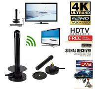 ANTENNA TV DIGITALE TERRESTRE PORTATILE 25 DB PER AUTO CAMPER SUV CON CALAMITA