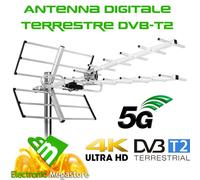 Antenna TV esterna banda UHF 21-48 con filtro 5G LTE connettore F direttiva