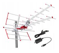 Antenna TV direzionale DVB-T MUX 8 universale con alimentatore usb MCTV-855A