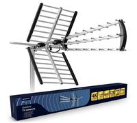 Berdsen DVBT2 Antenna con amplificatore interno 13-15 dB - Portata fino a 80 km - Antenna esterna esterna esterna - Filtro LTE - Full HD Ultra HD 4K