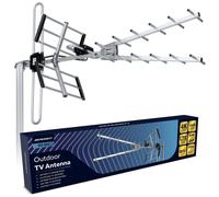 Berdsen DVBT2 Antenna con amplificatore interno 16 dB - Portata fino a 80 km - Antenna esterna esterna esterna - Filtro LTE - Full HD Ultra HD 4K