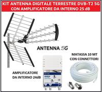 Antenna Tv Esterna Digitale Terrestre Con Amplificatore di Segnale da Interno :^