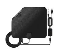 Antenna TV Interna, 36DBI 200 km Antenna DVB-T DVB-T2 con Amplificatore Segnale Support TV Digitale 4K 1080P UHF VHF FM