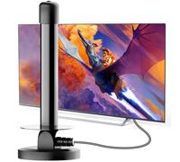 Antenna TV Interna con Base Magnetica - Ricezione 360° DVB-T2/TDT - Supporto 4K UHD e Full HD - Segnale Stabile per Canali TV Gratuiti - Cavo Coassiale 3 m