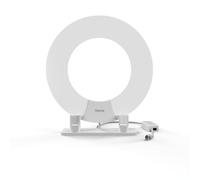 Antenna TV Interna Hama 00121665 Bianco 2 m DVB-T2 DAB+ AC Supporto Muro