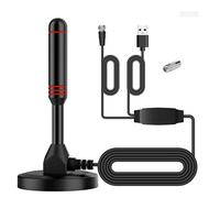 Antenna TV interna HD, antenna digitale interna 120 miglia con amplificatore di segnale Supporto 4K/1080P/UHF/VHF/Freeview HDTV