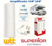 Superior Antenna TV Amplificata per Esterni DVB-2 IPX4 SUPNAO001