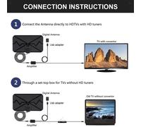 Antenna TV per canale locale Antenna TV digitale per interni HD amplificata a