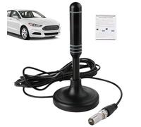 Antenna TV per interni - Antenne digitali HDTV da 6x6x12 cm Antenna TV, supporti per antenne digitali, con amplificatore di segnale | Supporto per ricezione 4K 1080P ad alto guadagno con cavo coassial