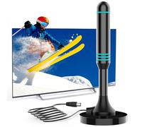 Antenna TV per interni, base magnetica, antenna compatta, compatibile con tutti i televisori intelligenti e standard, ricezione stabile del segnale, supporta 8K, 4K, 1080p, per casa, camera da letto