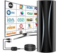 Antenna TV per interni da oltre 5000 miglia, antenna digitale più forte del 2026 per Smart TV e vecchi TV, ricezione a 360° HD antenna per canali locali con amplificatore di segnale supporto 4K 8K