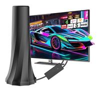 Antenna TV per interni, Smart TV ariels per interni con raggio di oltre 560 miglia, antenne Smart TV per interni con amplificatore di segnale, antenna digitale supporta canali locali 4K 1080p HD con
