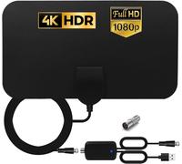 Antenna Tv Portatile 4k digitale con amplificatore segnale per dtt dvb-t/dvb-t