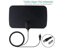 Antenna Tv Portatile 4k digitale con amplificatore segnale per dtt dvb-t/dvb-t