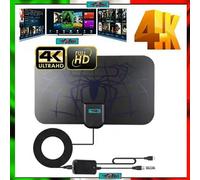 Antenna TV Portatile HD 4K - DVB-T2, Amplificata, Interni ed Esterni, USB
