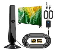 Antenna TV Wave Max 2025, Antenne TV Wavebeam Pro, Amplificatore Di Segnale Con Display Hdtv Nitido, Antenne Digitali HD Da Interni per Tutte Le Smart Locali, Supporta 4k, 1080p(1pc)