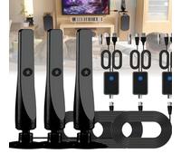 Antenna TV Wavemax 2025 per Smart TV Da Interno, Antenna TV Wave Max 2025 Senza Cavo, Amplificatore Di Segnale Flexiwave Da Interno per Canali Locali, HD Digitale a Lungo Plug-Play Portat(3PCS)