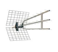 Antenna UHF Metronic 37 el. 5G Trinappe + amolificatore 45 db connettore F Alluminio