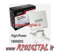 ANTENNA ULTRA POTENTE 16db RICEVITORE WIRELESS AMPLIFICATO WIFI USB CHIP REALTEK