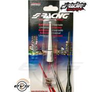 Simoni Racing Antenna 8V 9 cm bianca universale Viti filettate M4 M5 M6 tuning