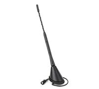 Antenna Universale per Auto 9 Pollici Nera FM Radio AM Antenna a Spirale con Base per la Maggior Parte delle Auto