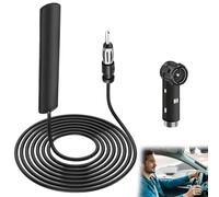 Antenna Universale per Autoradio, FM ANT-309 AM Antenna Radio Auto, Autoadesive Autoradio,Adattatore DIN Camion Parabrezza antenna per Auto, SUV e Camion