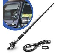 Antenna universale RMA 305 DIN per auto, in gomma, cromata, per tetto, radio AM FM