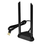 Antenna Wi-Fi dual band 8 dBi 2,4 GHz 5 GHz 5,8 GHz RP-SMA adattatore con base magnetica per Router Extender Range WiFi Mini PCI Express PCIE Scheda di Rete Wireless Videocamera