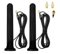 Antenna WiFi 5G 4G, 2 amplificatori di segnale omnidirezionale 15DBI impermeabile con base magnetica TS-9 SMA per Router Mobile LTE, Modem, Camera da Trail, Antenna 3G/4G/5G/GSM/GPRS, Cavo 3M