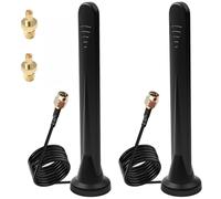 Antenna WiFi 5G 4G 2Pcs Antenna WiFi Esterno e Interno 5G 4G LTE 15dBi Omnidirezionale con Base Magnetica Amplificatore Segnale per Router WiFi Modem Fotocamera Connettori SMA/TS-9 Cavo 3M