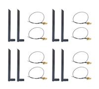 Antenna WiFi wireless 4X Dual Band 6Dbi Cavo RP-SM MHF4 Pigtail per moduli WIFI/WLAN della scheda AX200 NGFF M.2
