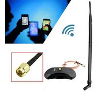 ANTENNA WIFI WIRELESS OMNIDIREZIONALE 28dBi ATTACCO RP-SMA 2.4GHz BASE MAGNETICA
