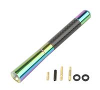 Antenne per auto Antenna per tetto auto in fibra di carbonio universale da 3,5 cm, 8 cm, 12 cm, set di antenne radio colorate nere, accessori per lo styling Antenna per tettuccio auto(Colorful,12cm)