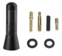 Antenne per auto Antenna radio da tetto per auto universale, nera, lunghezza 6,5 cm, con viti, segnale migliorato, strumenti e accessori Antenna per tettuccio auto(B 1set)