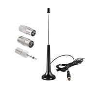 Antenne Radio FM For Interni Con 3 Adattatori Antenna TV DAB Da 75 Ohm For Di Ricambio For Digitale Domestica Copertura più ampia(Fixed)