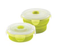 NUVITA Contenitore pieghevole in silicone - colore verde