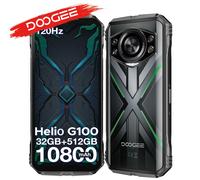 Anteprima mondiale DOOGEE S Cyber Pro Telefono robusto 12GB 512GB Helio G100 6.6'' FHD+ 120Hz IPS 10800mAh Batteria grande 33W Carica NFC 12GB 512GB Green